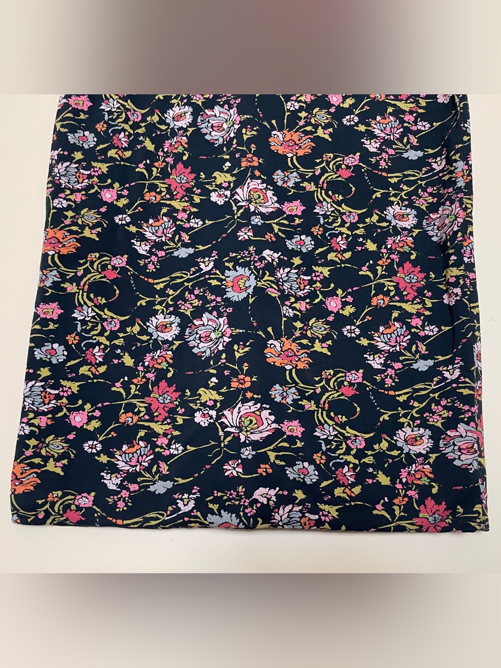 Peruvian Connection Turkish Dress Medium Sleeveless Stretch Cotton Dark Floral - Picture 5 of 7